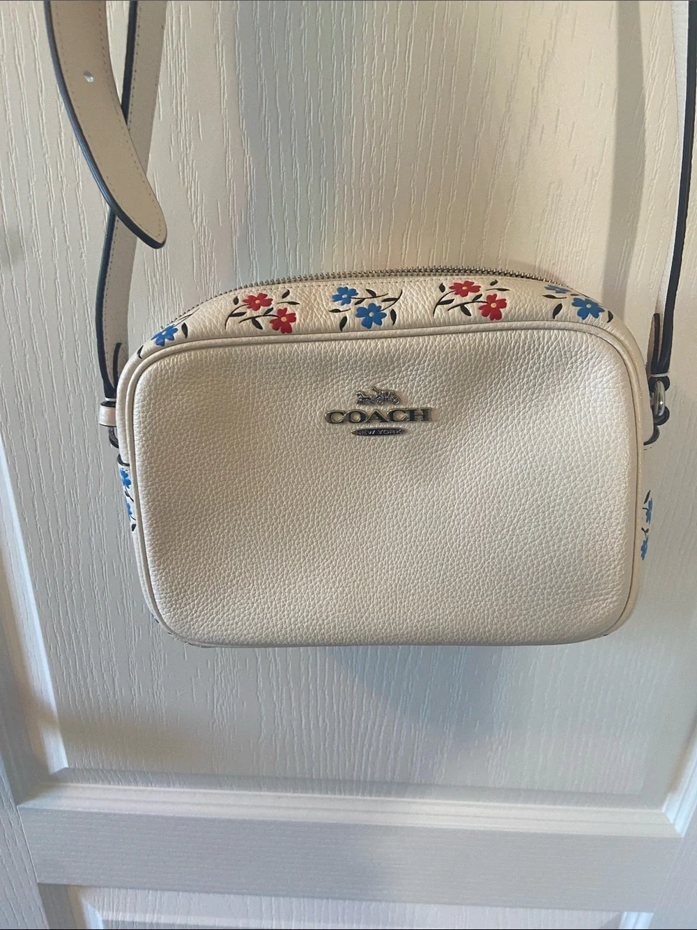 Floral Coach Crossbody Bag